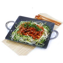 경질 사각 전판 소소 경질팬 업소용 볶음팬 순대 볶음 곱창팬 불판 떡볶이판 팬, 코팅사각전판[소]