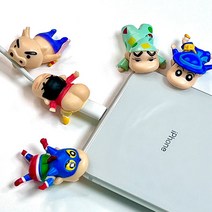 짱구 케이블 보호캡 단선 방지 실리콘, 4.액션가면 짱구, 3.유치원복 짱구