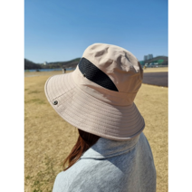 럭스미 메쉬 등산모자 낚시 캠핑 산책 남녀공용, 베이지