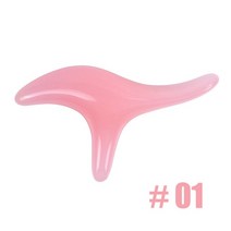 발마사지기 앰버 수지 왁스 삼각형 피트 마사지 gua sha 침술 지압 도구 gua sha 스크래핑 마사지 악기 치료 마사지, 분홍색