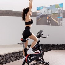 멜킨 스마트 스핀바이크 15kg 가정용 실내자전거 스피닝 즈위프트 게임 사이클 운동기구, 스마트스핀바이크 18kg, 방문설치, 바닐라