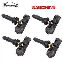 OEM 56029481AB 크라이슬러 지프 자동차 TPMS 타이어 압력 센서 모니터 433MHz 액세서리, 4 피스