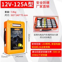 파워뱅크 만들기 리튬 폴리머 인산철 배터리 대용량 차박 캠핑용 12v 24v, 12V 피트 용량 125A 유형 (충전기) +개