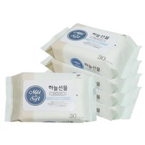 하늘선물 물티슈x휴대형 국산 안전 고급 안전 피톤치드 아기 30매 물티슈 국산 휴대형, 쿠팡 본상품선택