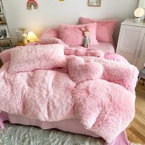겨울 핑크 두꺼운 극세사이불 인조양모 양털담요 밍크이불