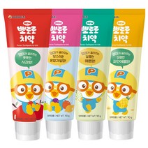 뽀로로 유아 치약 혼합과일향 + 멜론향 + 파인애플향 + 사과향, 1세트