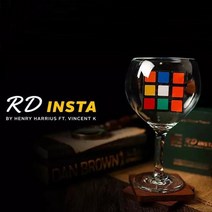마술 도구 rd insta by henry harrius (기믹 및 온라인 지침) 멘탈리즘 스트리트 일루젼 큐브 매직 트릭 소품