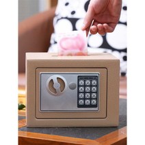 전자 암호 안전 금고 소형 가정용 개인금고 스몰, 안전 금고 소형 가정용 빨간색(동전 투입식)
