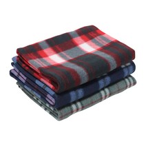 오시요마켓 폴라폴리스 체크 무릎 담요, 선택03. 그레이, 1개