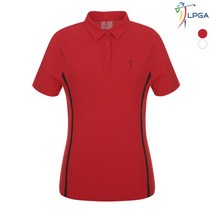 LPGA 여P 웰딩배색 동체패턴 제에리 티셔츠 L192TS534P