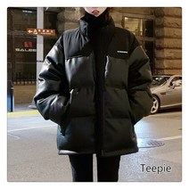티피 여성 겨울 패션 트렌드 달콤하다 기질의 선녀 도톰하다 보온 PU 패딩 코트