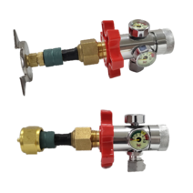 산소 조정기/LPG 용접기용 결합 부탄 감압 조정기 레귤레이터, 옵션2. U+WELD용(멀티아답터/U+WELD용)