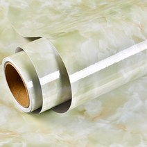 타일 방수 방수액 방수제 시멘트 욕실 바닥 접착제 화장실 줄눈 비닐 대리석 주방 벽 스티커 자체 접착 벽지 내열 접촉 연속 커버 DIY 장식, [01] 40cmx1m, [26] Green Onyx, 1개