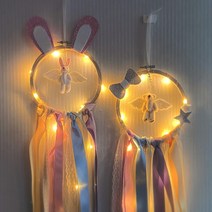 새해 토끼드림캐쳐 DIY 만들기 세트 미술키트 엄마표 놀이, 2.곰돌이 드림캐쳐
