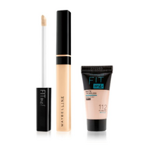 메이블린 핏미 컨실러 7ml + 미니 파운데이션 5ml 세트, 10 라이트(컨실러), 랜덤발송(파운데이션), 5세트