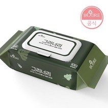 보드레 그리너리 대용량 물티슈 캡형 100매, 100매입, 1팩