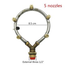 농업용 텃밭 스프링쿨러 M14 x 1.5mm 조절 링 분무 노즐 키트 1/2 