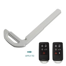 Okeytech-5/6 버튼 스마트 리모컨 키 셸 케이스 포브 볼보 XC60 S60 V40 V60 S80 싱글/듀얼 배터리 홀더, Only Key Blade