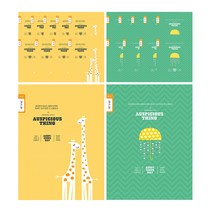 영아트 초등노트 일기장 좁은칸, 랜덤 발송, 100개입