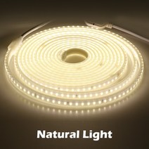 신기한 LED 유틸리티 220v led 스트립 120leds 8wm eu 플러그 및, 뉴트럴 라이트 4000k, 협력사, 6m