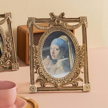 우아한 중세 유럽풍 앤틱 탁상 액자 장식 기념 선물 웨딩 엔틱사진액자, 4x6