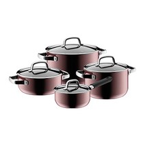 WMF [WMF] 퓨전테크 미네랄 냄비 4종 세트 로즈쿼츠(16편수 20L 20H 24H), 단품없음