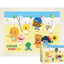 퍼즐피플 카카오프렌즈 직소퍼즐 모음2, 카카오프렌즈 여름은즐거워 150P 액자포함(화이트), 없음, 150p