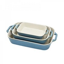 스타우브 Staub 40508 172 0 세라믹 베이킹디쉬 세트 러스틱 터콰이즈 독일, Rustic Turquoise, Rustic Turquoise