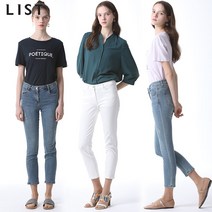리스트 리스트 데미지 포인트 데님 팬츠