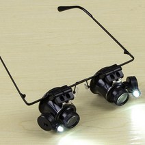 달자샵 L:ED조명 확대경 작업 안경 보석확대 확대경, 1Pcs