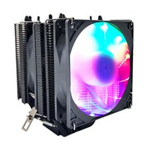 6 Heat Pipes Silent CPU Cooler 4Pin PWM 90mm Fan Intel i5 A 1700 2011 1150 1155 X7 [G00059408], 32-Black- Rainbow 2 Fa-59408