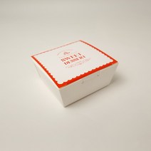 스윗앤스윗. 쁘띠 디저트 상자 레드(67x67x35) 6cm 미니타르트 포장가능