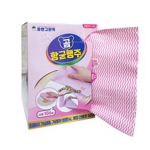우리집잘된다 유한그린텍 곰행주 106매 두루마리형 행주타올, 1box