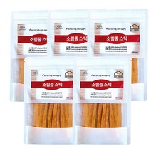멍도락 국내수제간식 소힘줄스틱 소힘줄 100% 치아치석관리 스트레스해소 도움 강아지껌, 소고기, 5개