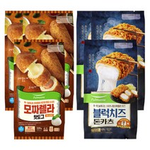 풀무원 모짜렐라핫도그 320g 3개 (총 12입) + 블럭치즈돈카츠 420g 3개