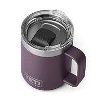 예티 YETI Rambler 10온스 스택형 머그잔 스테인리스 스틸 진공 절연 매그 슬라이더 뚜껑 (노르딕 퍼플), 노르딕 퍼플