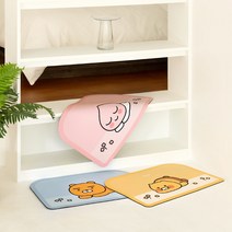 카카오프렌즈 / 드라이 매트 / 라이언 어피치 춘식이 / 규조토매트 욕실매트 주방매트 주방발매트 배란다매트 주방발판매트 욕실미끄럼방지매트, KF 드라이 매트 춘식이