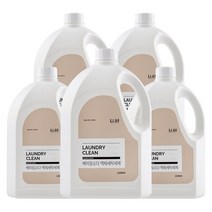 리릿 베이킹소다 액체 세탁세제, 2.5L, 5개