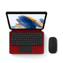 삼성 갤럭시 탭 A8 10.5 "2021 SM-X200 인치 태블릿 터치 패드 블루투스 키보드 케이스 TPU 쉘, 01 SM-X200 SM-X205, 02 Red add Mouse