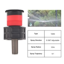 스프링쿨러 관수시설 안개분사 천정 팝업 스프링클러 교체 산란 노즐 0 ~ 360 도 조정 가능한 정원 공원 농, 11 K