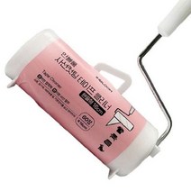 [JS] 사선컷팅 돌돌이 테이프 클리너 핸들형 먼지 옷 청소 ( JS02 92000EA ), 화이트