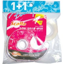 [RAΞ] 할인_스칼라)크리스탈테이프+리필(C1833DD-R1) 접착 포장 다용도 문구용 강력한 잘붙는 ▷_8θ270eA, θ본상품w