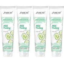샤카트 페이스 바디 각질 제거 필링젤 오이향, 310ml, 4개