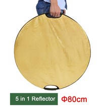 촬영반사판 조명반사판 촬영장비 사진촬영소품 리플렉터 31inch 80cm 5 in 1 반사경 휴대 접을 수있는 빛 라운드 스튜디오 반사경 비디오