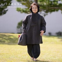 [10220] 누비 1번 반두루마기 (남여공용) / 생활한복 두루마기 외투 자켓 겨울 적삼 바지 공용 보살님 거사님 남성 여성 개량한복 절복 법복 사찰복 템플스테이 한복 지장사