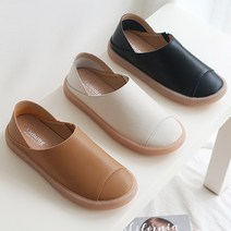 매드블랑 여성슬립온 천연가죽 둥근코 스니커즈 여자 단화 로퍼