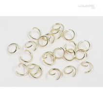 와요또 8mm 철사 오링 O링 연결고리 금색 은색 부자재 (10P), 실버