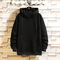 일본 스타일 캐쥬얼 o 넥 봄 가을 블랙 까마귀 스웨터 남성 두꺼운 플리스 힙합 스케이트 보드 Streetwear Clothes 남자 후드 집업 후드티