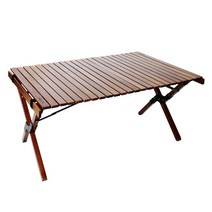 아베나키 코모도테이블 럭셔리 우드 롤테이블 90cm