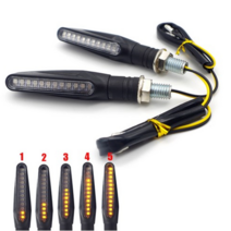 국내 재고 보유 바이크 LED 윙카 깜박이 아우디 무빙 슬림 점멸등 튜닝 악세서리, 3.파란색슬림형무빙(1쌍)